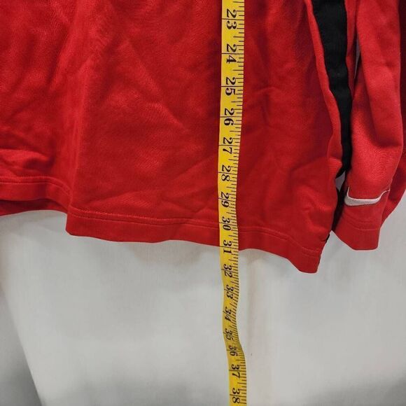 Nike Size XXL Ohio State Long-Sleeve Quarter 1/4 Zip Pullover Sweatshirt Red Q10 - Picture 3 of 7